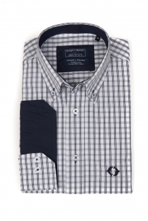 Camisa casual de xadrez